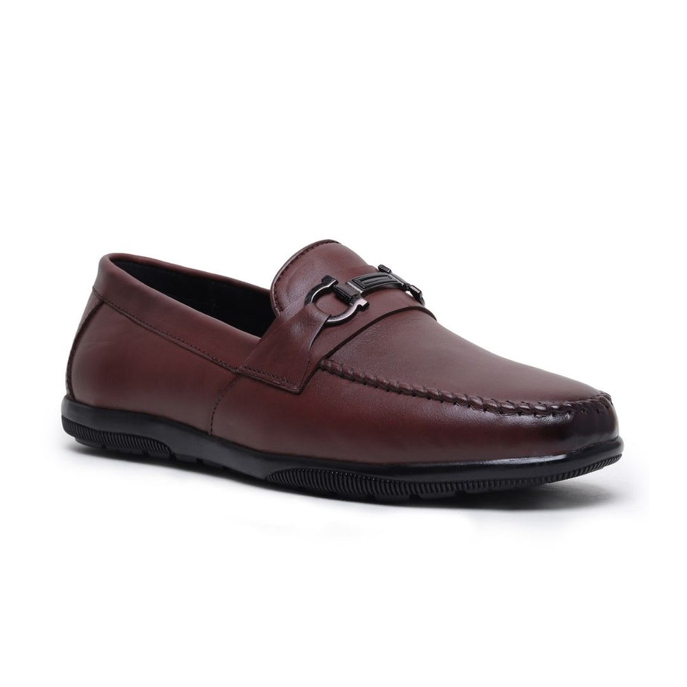 Hayes London | Blaze Horsebit Loafers – Brown Plain Genuine Leather Men’s Shoes