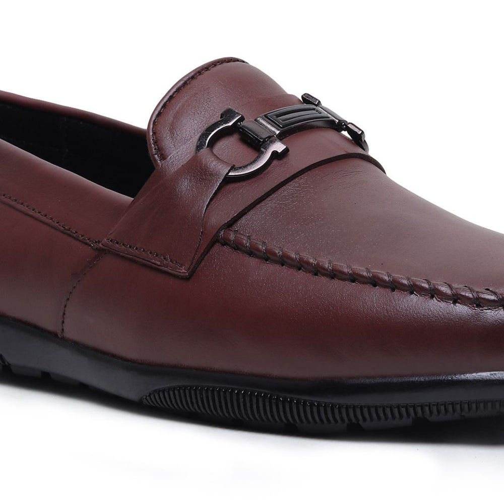 Hayes London | Blaze Horsebit Loafers – Brown Plain Genuine Leather Men’s Shoes