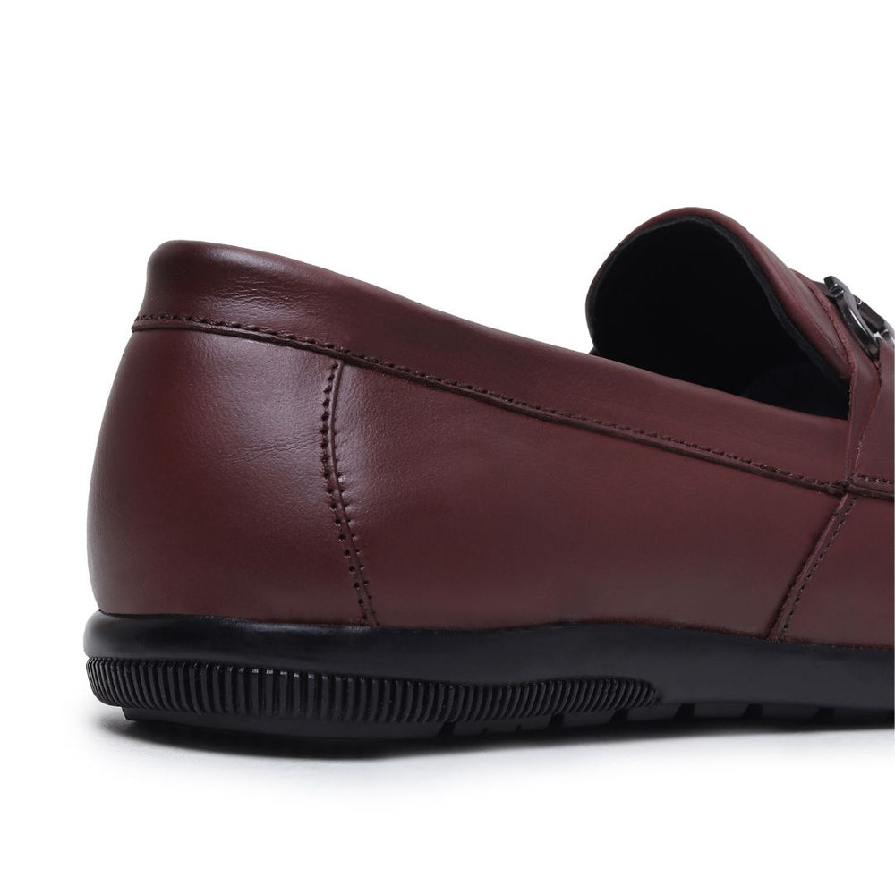 Hayes London | Blaze Horsebit Loafers – Brown Plain Genuine Leather Men’s Shoes