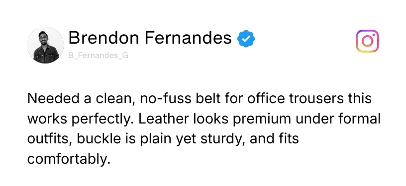 Brown Genuine Leather Men's Belt (Leather Texture: Plain & Buckle Color: Black) Review 2