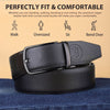 Hayes London | Reversible Black & Brown Vegan Leather Belt For Men (Leather Texture: Honeycomb)