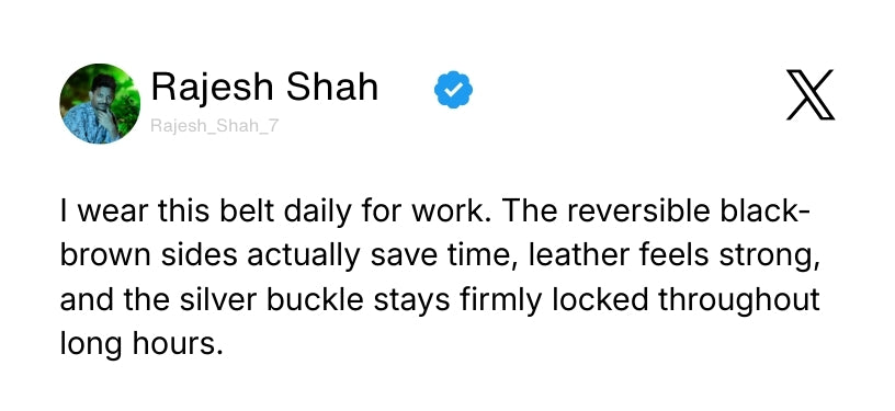 Italian Leather Reversible Black & Brown Belt For Men (Leather Texture: Braided) Review 1