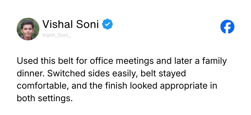 Italian Leather Reversible Black & Brown Belt For Men (Leather Texture: Braided) Review 3