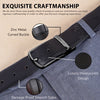 Hayes London | Reversible Black & Brown Vegan Leather Belt For Men (Leather Texture: Honeycomb)