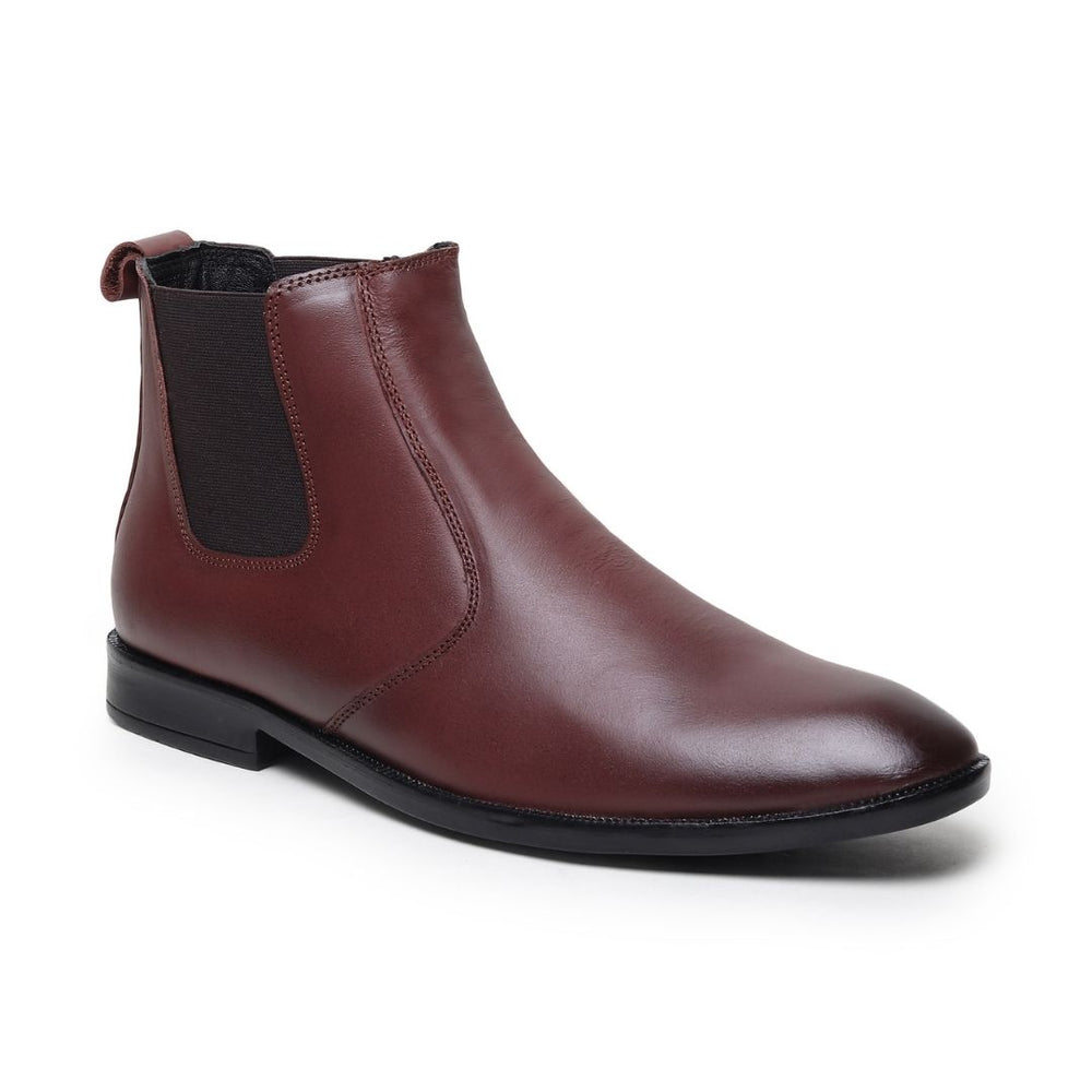 Hayes London | Strider Chelsea Boots – Brown Plain Genuine Leather Men’s Shoes