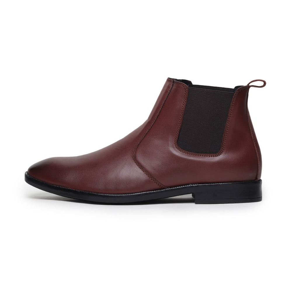 Hayes London | Strider Chelsea Boots – Brown Plain Genuine Leather Men’s Shoes