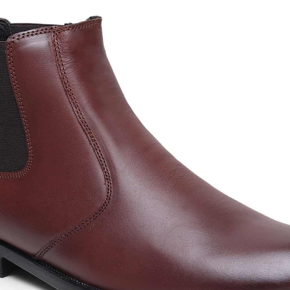 Hayes London | Strider Chelsea Boots – Brown Plain Genuine Leather Men’s Shoes