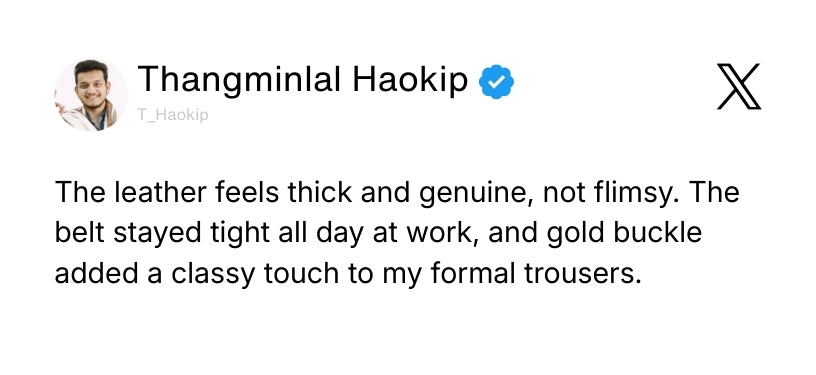 Reversible Black & Brown Genuine Leather Belt For Men (Leather Texture: Wild) Review 1