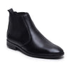 Hayes London | Strider Chelsea Boots – Black Plain Genuine Leather Men’s Shoes