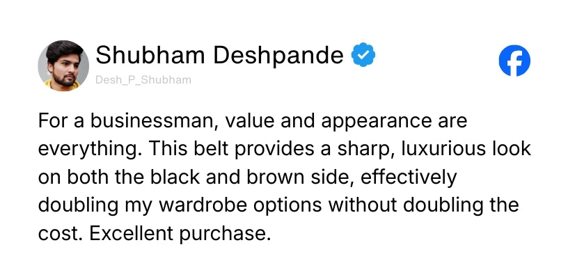 Italian Leather Reversible Black & Brown Belt For Men (Leather Texture: Braided) Review 3