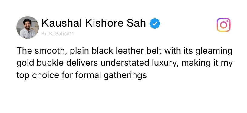 Italian Leather Reversible Black & Brown Belt For Men (Leather Texture: Plain) Review 2