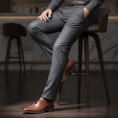 Hayes London | Shelby Wholecut Oxford Shoes – Tan Plain Genuine Leather Men’s Shoes