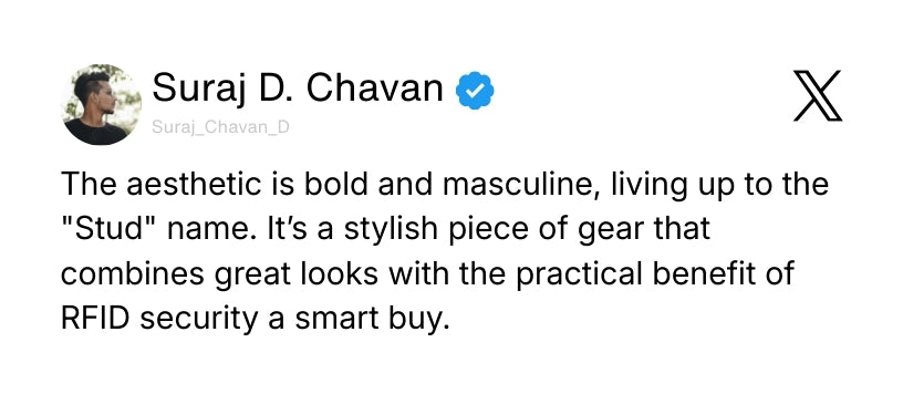 Stud Brown Genuine Leather Wallet for Men - RFID Blocking, Slim Bifold Wallet with 8 Compartments Review 1