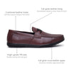 Hayes London | Falcon Horsebit Loafers – Brown Pebbled Genuine Leather Men’s Shoes