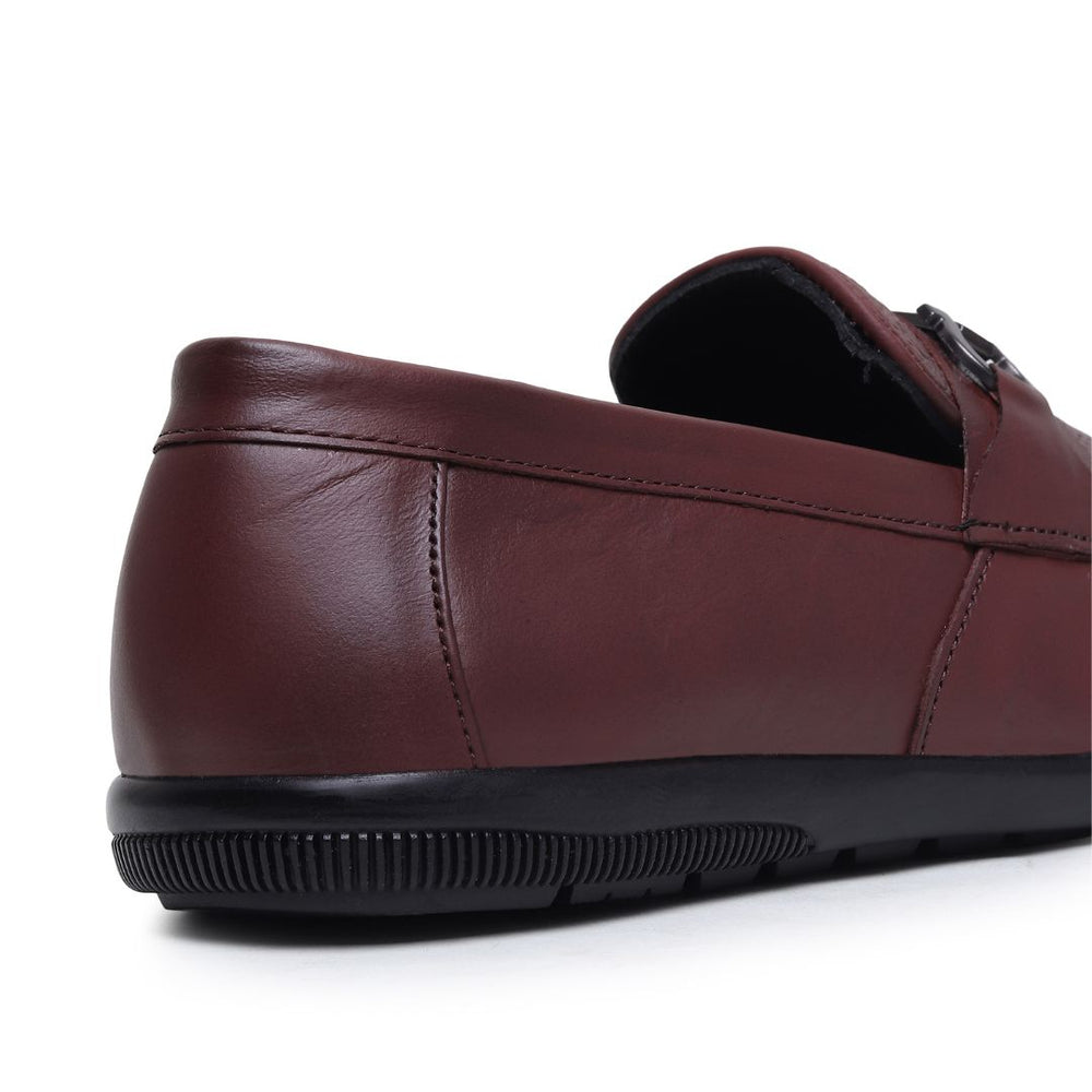 Hayes London | Falcon Horsebit Loafers – Brown Pebbled Genuine Leather Men’s Shoes