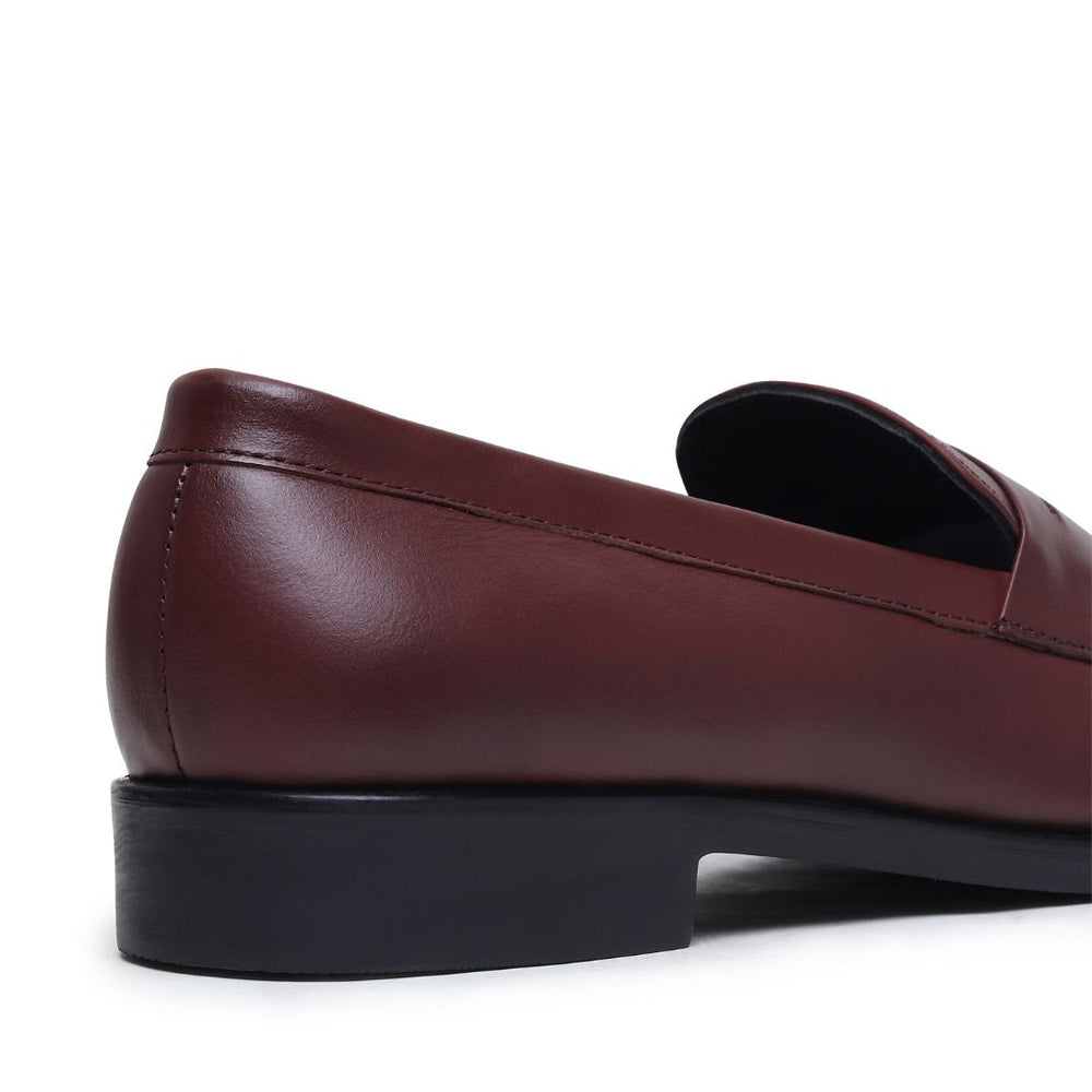 Hayes London | Belmonte Brown Formal Penny Loafers for Men – Genuine Leather Slip-On Shoes for Office & Party Wear