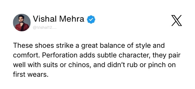 Troy Oxford Shoes – Black Perforated Genuine Leather Men’s Office Shoes Review 1