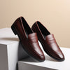 Hayes London | Belmonte Penny Loafers – Brown Plain Genuine Leather Men’s Shoes