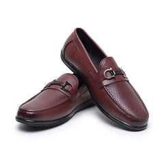 Hayes London | Dune Horsebit Loafers – Brown Perforated Genuine Leather Men’s Shoes