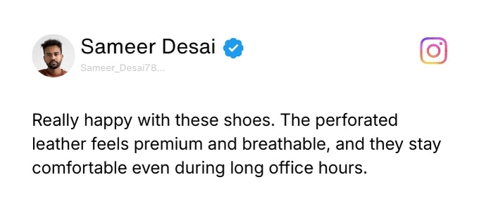 Troy Oxford Shoes – Black Perforated Genuine Leather Men’s Office Shoes Review 2