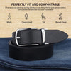 Hayes London | Reversible Black & Brown Genuine Leather Belt For Men (Leather Texture: Wild)