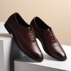 Hayes London | Troy Oxford Shoes – Brown Perforated Genuine Leather Men’s Shoes