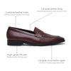 Hayes London | Milan Penny Loafers – Brown Croco Genuine Leather Men’s Shoes