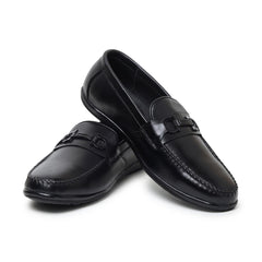 Hayes London | Blaze Horsebit Loafers – Black Plain Genuine Leather Men’s Shoes