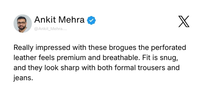 Monarch Wingtip Brogues – Black Perforated Genuine Leather Men’s Shoes Review 1