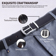 Cronos Wild Black & Brown Italian Leather Reversible Belt for Men – Silver Buckle
