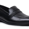 Hayes London | Belmonte Penny Loafers – Black Plain Genuine Leather Men’s Shoes