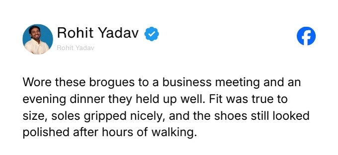 Monarch Wingtip Brogues – Black Perforated Genuine Leather Men’s Shoes Review 3