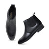 Hayes London | Hawk Chelsea Boots – Black Textured Genuine Leather Men’s Shoes