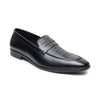 Hayes London | Milan Penny Loafers – Black Croco Genuine Leather Men’s Shoes
