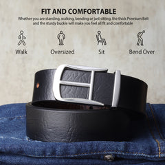 Cronos Wild Black & Brown Italian Leather Reversible Belt for Men – Silver Buckle