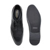 Hayes London | Monarch Wingtip Brogues – Black Perforated Genuine Leather Men’s Shoes
