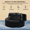 Hayes London | Italian Leather Reversible Black & Brown Belt For Men (Leather Texture: Plain)