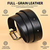Hayes London | Italian Leather Reversible Black & Brown Belt For Men (Leather Texture: Braided)