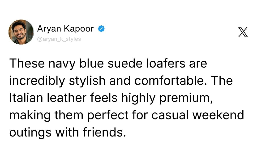 Velour Navy Blue - Italian Suede Leather Casual Loafer Shoes for Men – Smart, Breathable Summer-Walk Loafers Review 1