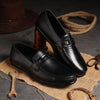 Hayes London | Jaxon Horsebit Loafers – Black Croco Genuine Leather Men’s Shoes
