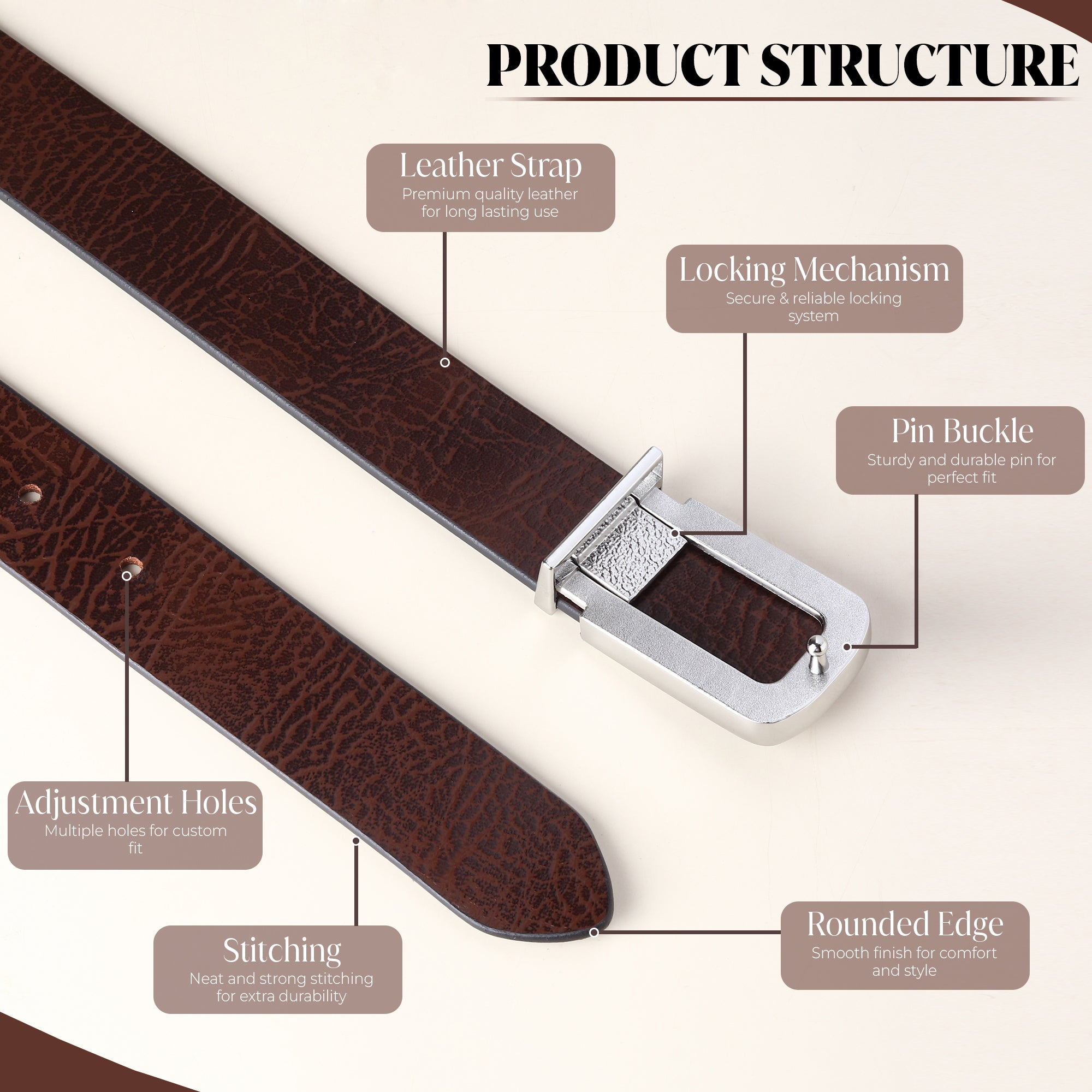 Cronos Wild Black & Brown Italian Leather Reversible Belt for Men – Silver Buckle