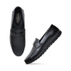 Hayes London | Dune Horsebit Loafers – Black Perforated Genuine Leather Men’s Shoes