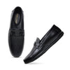 Hayes London | Falcon Horsebit Loafers – Black Pebbled Genuine Leather Men’s Shoes