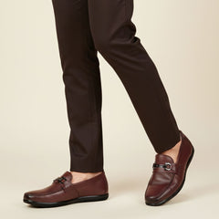 Hayes London | Blaze Horsebit Loafers – Brown Plain Genuine Leather Men’s Shoes