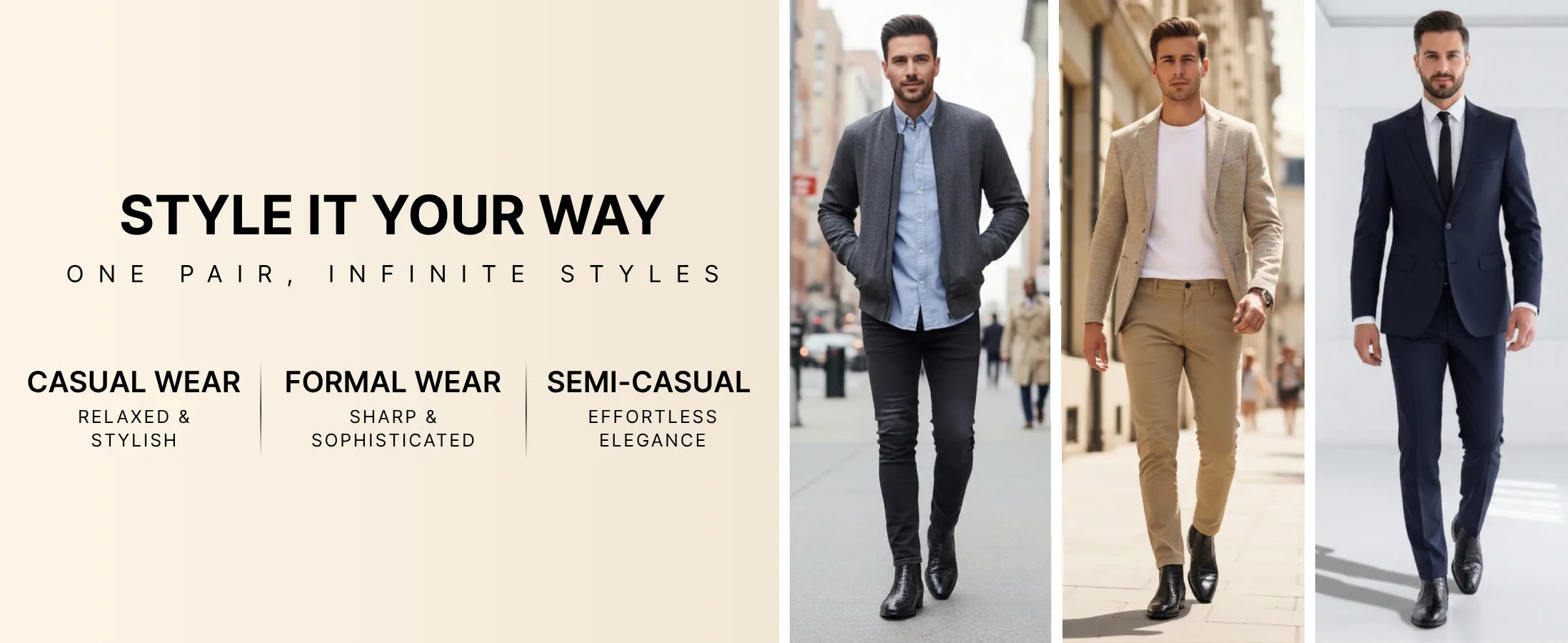 Pablo Cuban Boots – Black Croco-Textured Genuine Leather Men’s Boots (2-Inch Heel & Tapered Toe Design)