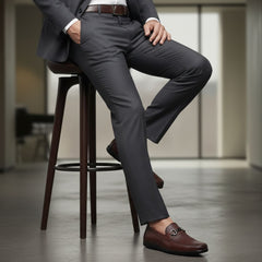 Hayes London | Falcon Horsebit Loafers – Brown Pebbled Genuine Leather Men’s Shoes