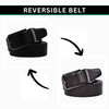Hayes London | Italian Leather Reversible Black & Brown Belt For Men (Leather Texture: Braided)