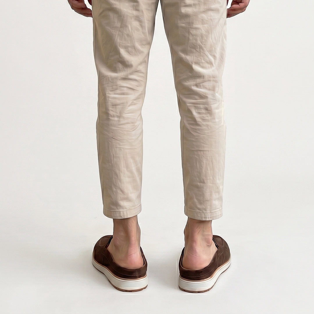 Hayes London | Riviera Brown - Italian Suede Leather Backless Slip-On Mule Loafers for Men – Casual Summer-Walk Half Shoes