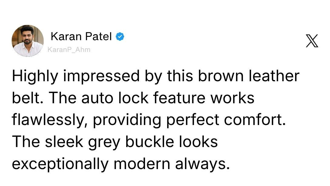 Nebula Brown Genuine Leather Auto-Lock Belt for Men – Grey Buckle, Micro-Adjustable Fit Review 2
