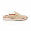 Hayes London | Riviera Beige - Italian Suede Leather Backless Slip-On Mule Loafers for Men – Casual Summer-Walk Half Shoes